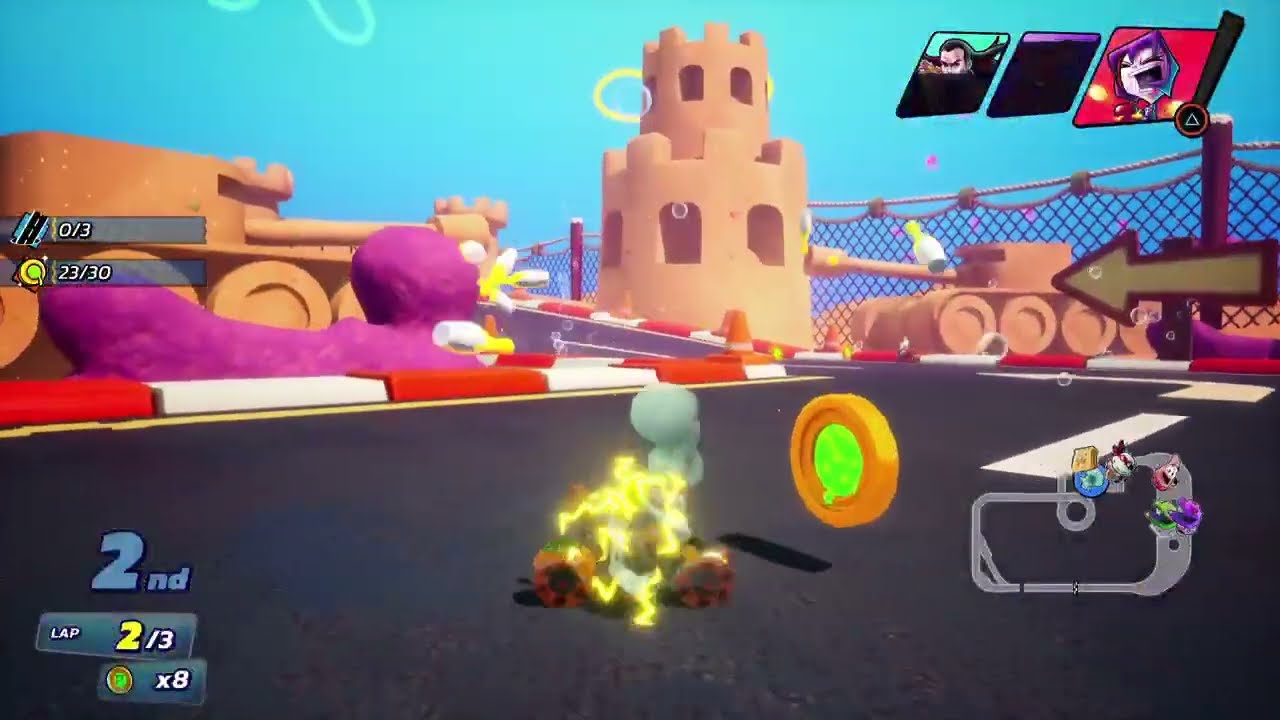 Slime Scramble Squidward Nickelodeon Kart Racers 3: Slime Speedway Turbo Edition (hard)