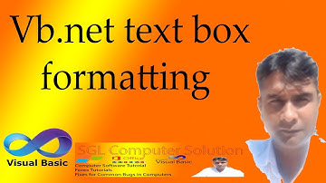 Vb net text box formatting - SGL Computer Solution