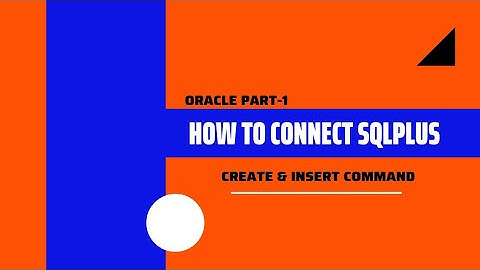 How to connect SQLPLUS in oracle || CREATE & INSERT COMMAND || DEMOSTRATION || ORACLE || #oracle
