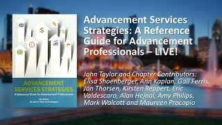 Advancement Services Strategies: A Reference Guide for Advancement Professionals LIVE!  - MMOTM 2023