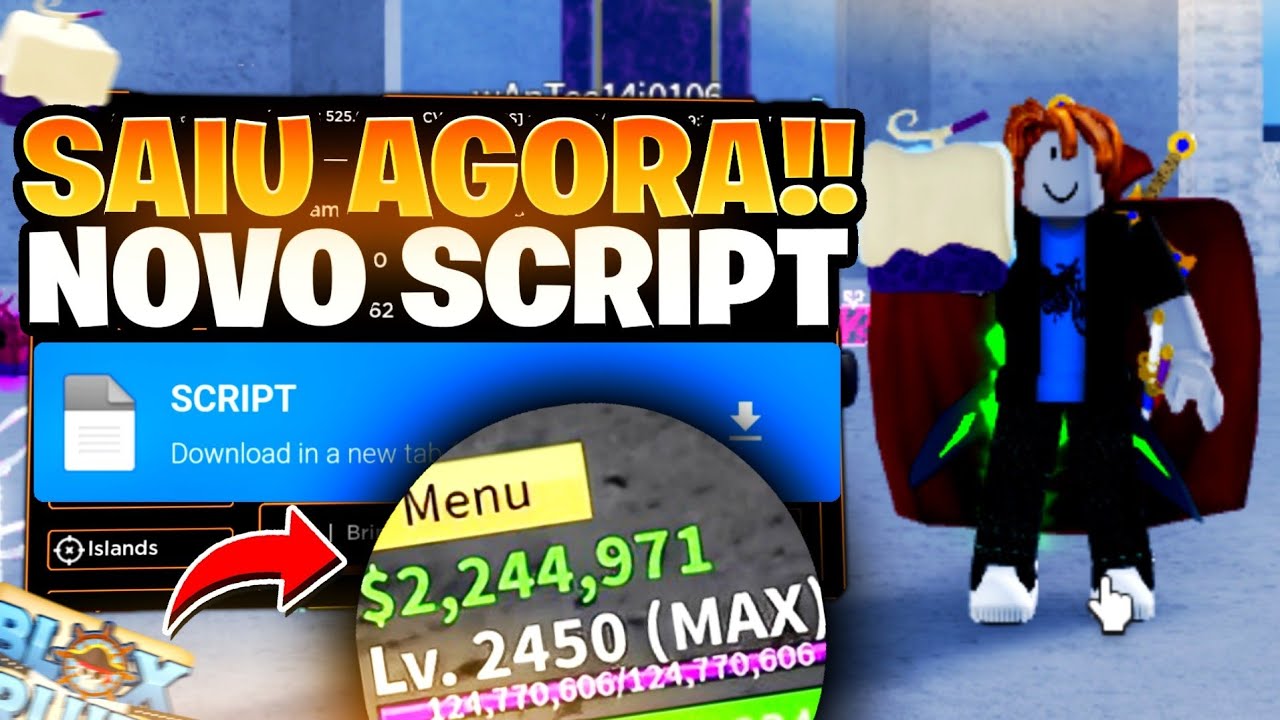 UPDATE 20!! 🔥SCRIPT BLOX FRUITS🍎 ATUALIZADO PARA CELULAR E PC!! PEGA  LEVEL MAX E FRUTA DO MAMUTE🐘!! 