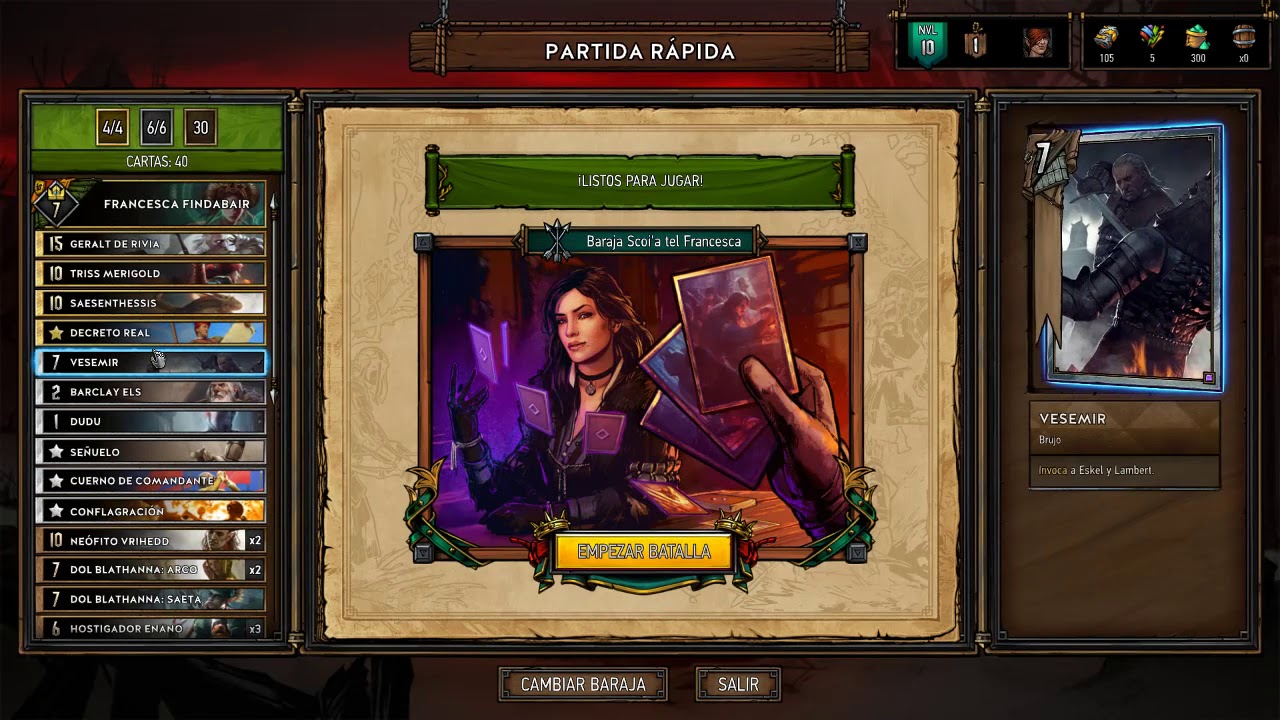 Directo. Unas rondas de Gwent #2