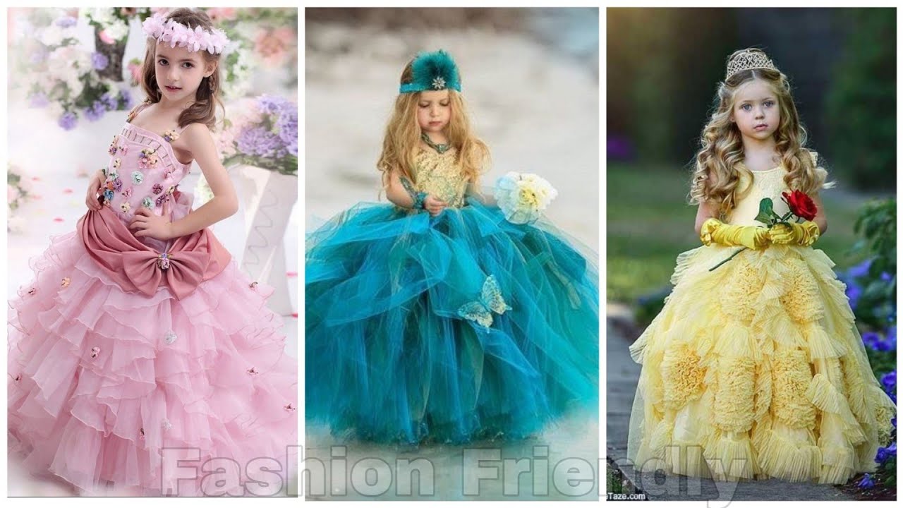 Party wear kids gown designs || princess gown || Kids Gown - Fashion ...