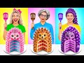 バービー vs ルーミー vs おばあちゃんの料理チャレンジ | おいしいレシピ Multi DO Challenge