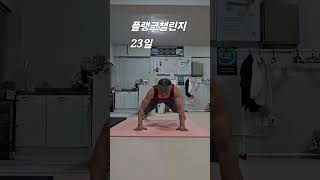 #100일 #23일 ##플랭크챌린지 #60대 #맨몸운동