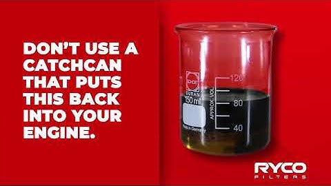 What comes out when you drain a catchcan?