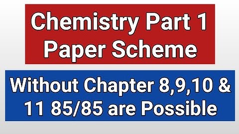 Pairing Scheme 1st Year Chemistry | FSC Exams 2021 | Amjad Umer Academy