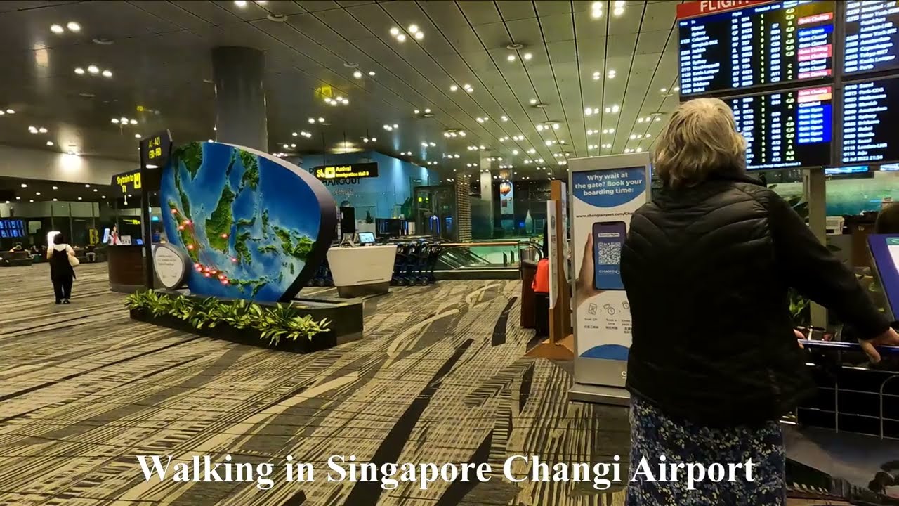 4K] Singapore Changi Airport Terminal 3 Walking Tour 