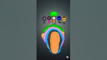 Guess the mixed color |Squid game |Sprunki #satisfying #mixing #sprunki #squidgame #colormixing260