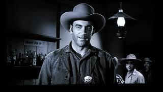 Matt Dillon locks up a crooked Lawman in Gunsmoke - James Arness - Dodge city