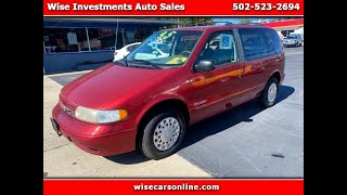 1996 Nissan Quest XE Used Sellersburg, IN Wise Investments Auto Sales