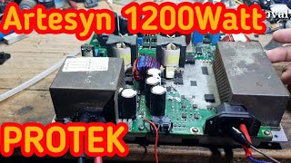 SERVIS PSU ARTESYN 1200W 27V PROTEK, LAMPU MERAH