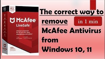 how to uninstall mcafee antivirus