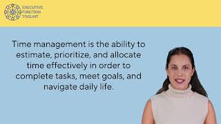 Time Management EF Skill Video