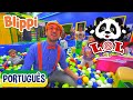 Blippi Visita um Parque Coberto | Vídeos Educativos para Crianças | As Aventuras de Blippi