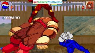 Pepsiman And Spider-Man VS The Juggernaut And Iron Man In A MUGEN Match / Battle / Fight