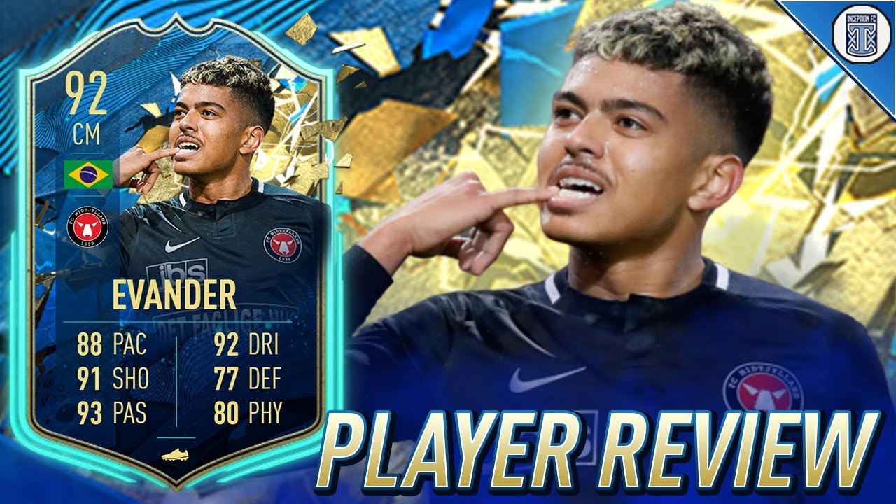 92 TEAM OF THE SEASON SO FAR EVANDER PLAYER REVIEW! TOTSSF EVANDER - FIFA 20 ULTIMATE TEAM