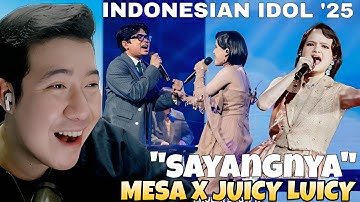 Mesa Hira x Juicy Luicy "Sayangnya"  | INDONESIAN IDOL 2025 | TOP 4 | REACTION