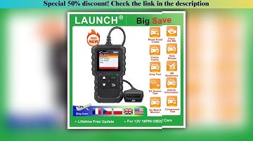 First Look LAUNCH X431 CR3001 ALL OBD2 Scanner Car Diagnostic Tools Auto Read and Clear Fault Reader