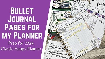 Bullet Journal Pages in my Planner to Prep for 2023 - Word of the Year, Q1 Goals, Then vs Now & more