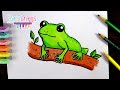 Cómo dibujar una RANA - How to draw a FROG