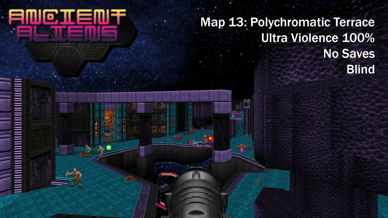 (Doom II) Ancient Aliens: Map13 - Polychromatic Terrace (UV 100%)