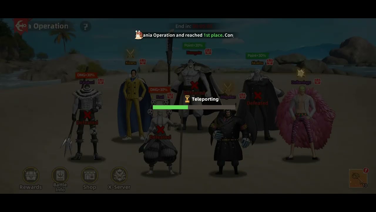 Operation Mania | Silent x MugenPirates vs All X server teams. Sailing Treasure | King of Sailing