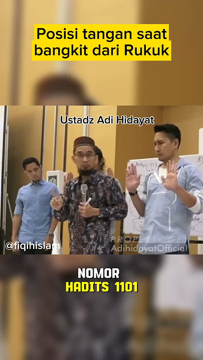 posisi tangan setelah ruku' #uahterbaru #fiqihsholat