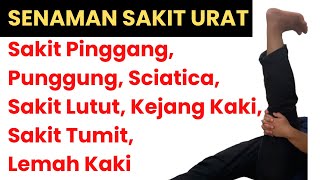 Senaman Sakit Pinggang, Punggung, Sciatica, Lutut, Kejang, Tumit, Lemah Kaki