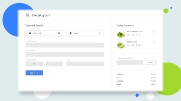 Responsive Shopping cart for eCommerce website HTML CSS JS