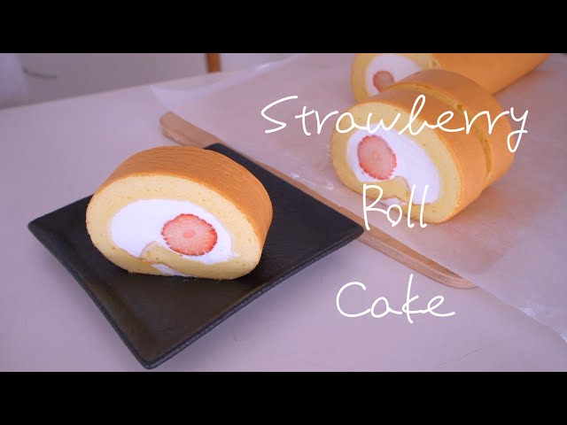 いちごロールケーキの作り方！！ Strawberry Roll cake 🍓 - YouTube