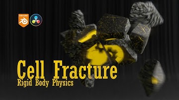 Blender Cell Fracture Physics - 3D Animation - Blender3D - DaVinci Resolve