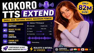 Kokoro TTS Extend Complete Installation Guide (2026) | Realistic AI Voices on CPU