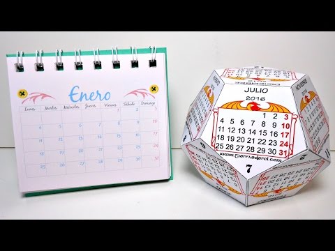 Video: Cómo Hacer Tu Propio Calendario De Escritorio