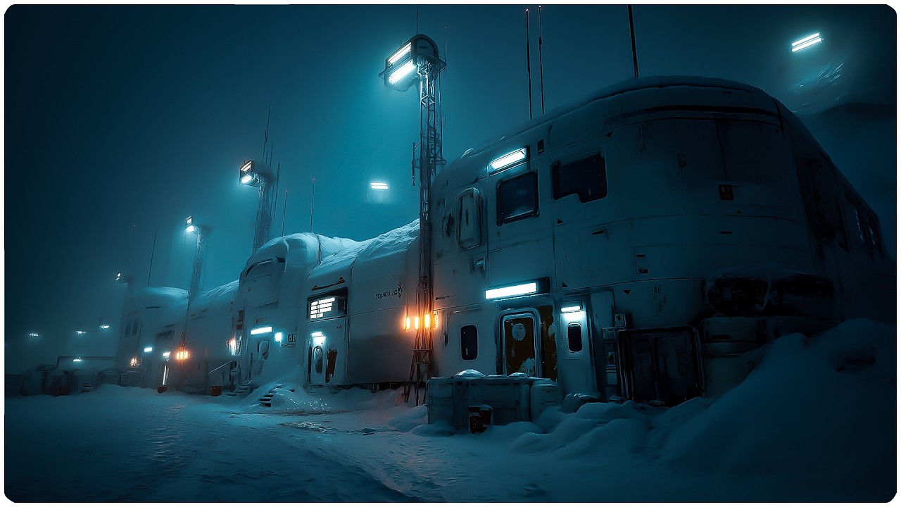 The Best Sleep of My Life: 10 Hours of Relaxing Blizzard Storm at a Remote Outpost & Windy ASMR