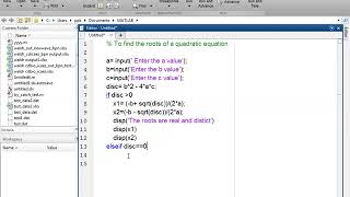Branches in MATLAB - If construct Wealth