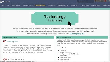 Enrolling in the Blackboard Basics Course for CUNY Faculty