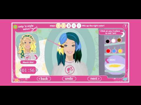 barbie style salon game