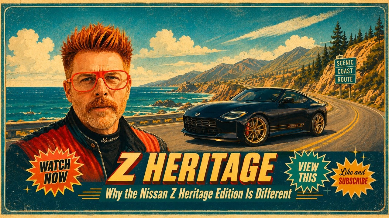 The 2026 Nissan Z Heritage Edition is here, and it hits the nostalgia button hard. Inspired by the legendary Z32 300ZX, this special Z blends retro design cues with modern twin-turbo performance, a manual gearbox, and just enough attitude to remind everyone why the Nissan Z still matters.

In this review, Nik Miles takes a closer look at the 2026 Nissan Z Heritage Edition, including its Z32-inspired styling, 400-horsepower twin-turbo V6, available 6-speed manual transmission, modern tech, safety features, and how it stacks up against rivals like the Toyota GR Supra and Ford Mustang GT.

We also look at the full 2026 Nissan Z lineup, including Sport, Performance, and NISMO models. The NISMO turns up the power to 420 horsepower with upgraded suspension, wider rear wheels, Dunlop performance tires, and a sharper track-ready personality.

Is the 2026 Nissan Z Heritage Edition just a styling package, or is it one of the most emotionally satisfying sports cars you can still buy? Watch the full review and decide if Nissan has finally built the modern nostalgia machine Z fans have been waiting for.

Subscribe for more real-world car reviews, first drives, automotive news, and performance car stories from Nik Miles and Test Miles.

Tags:
2026 Nissan Z, Nissan Z Heritage Edition, 2026 Nissan Z Heritage Edition, Nissan 300ZX, Z32 300ZX, Nissan Z review, 2026 Nissan Z review, Nissan Z manual, Nissan Z NISMO, 2026 Nissan Z NISMO, twin turbo V6, Nissan sports car, Toyota Supra rival, Nissan Z vs Supra, affordable sports car, manual sports car, modern 300ZX, Z car history, Nissan Z32 tribute, Nik Miles, Test Miles

Hashtags:
#NissanZ #NissanZHeritageEdition #300ZX #Z32 #SportsCar #CarReview #TestMiles