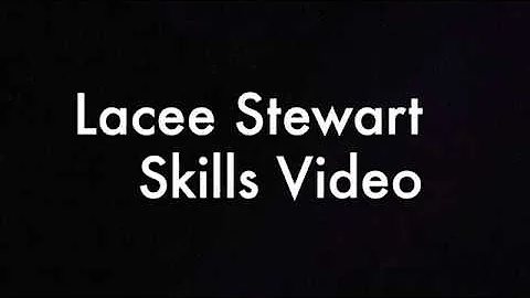 Lacee Stewart Softball Skills Video