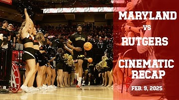 UMD VS RUTGERS BLACK OUT NIGHT CINEMATIC RECAP, DERIK QUEEN GOES OFF FOR 29 & 15  | SONY FX3