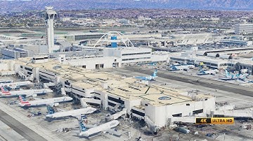 LAX Airport 4K Aerial Tour – Most Beautiful Cinematic View of Los Angeles ✈️| ORBIMOTION #laxairport