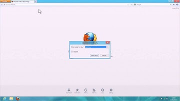 Delete Internet browsing history in Mozilla Firefox