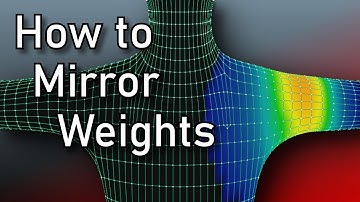 How to Mirror Weights in Blender