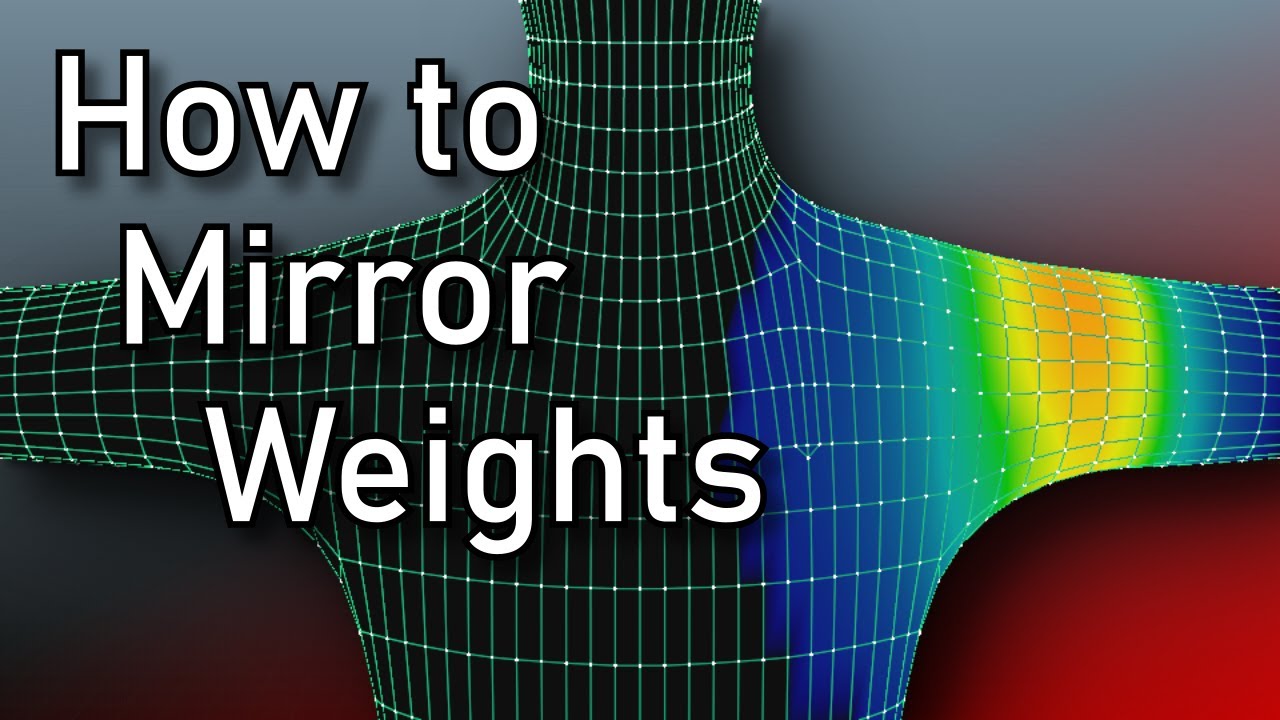 How to Mirror Weights in Blender - YouTube