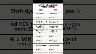 British vs American Pronunciation 🇬🇧🇺🇸 — Which one do YOU say? 🤔🔥 #shorts #americanaccent