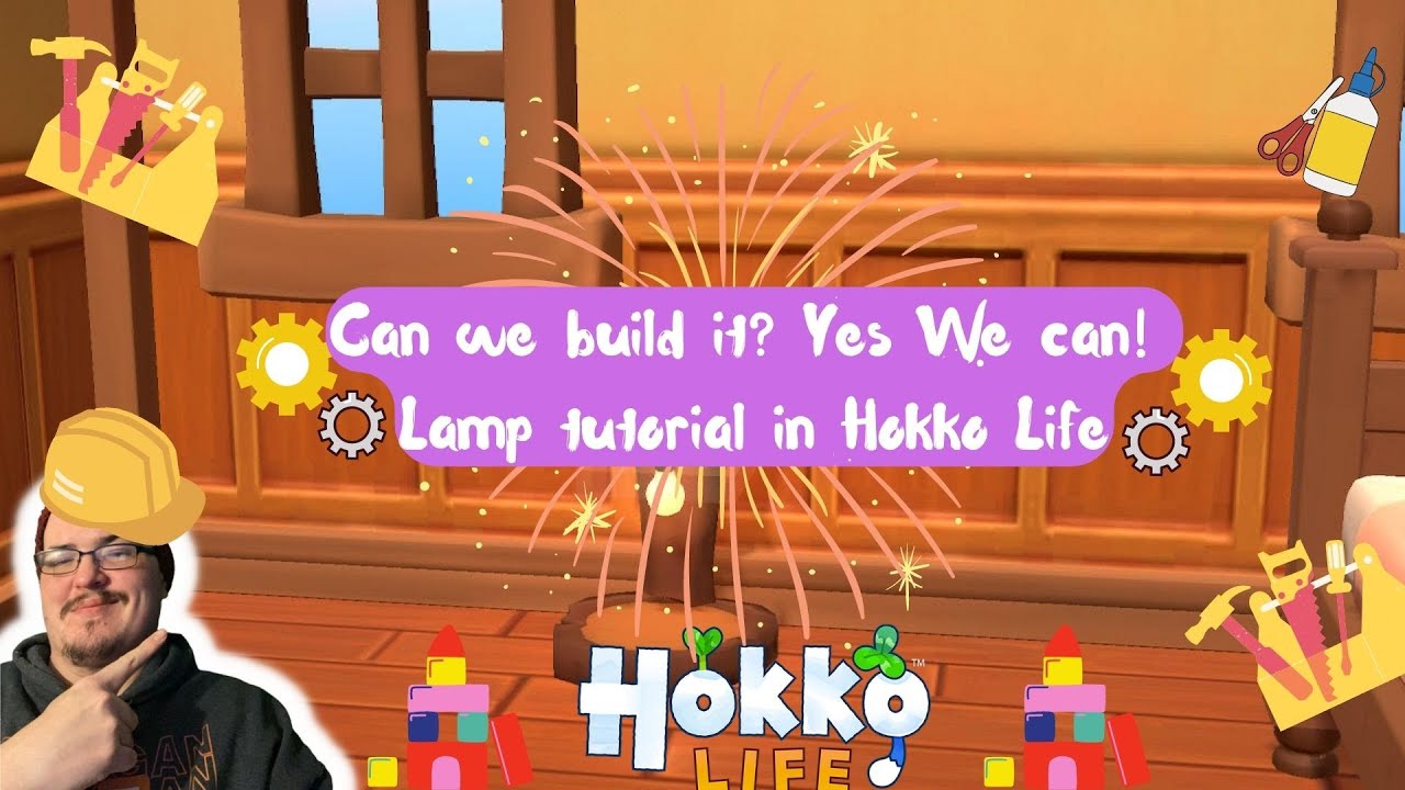 Can We Build It?! Yes We Can! Lamp Tutorial in Hokko LIfe