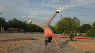 one-arm handstand full training session
