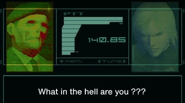 Raiden Warned About AI Censorship - MGS2 Codec Call (2023 Version)