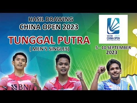 Hasil Drawing CHINA OPEN 2023 Badminton